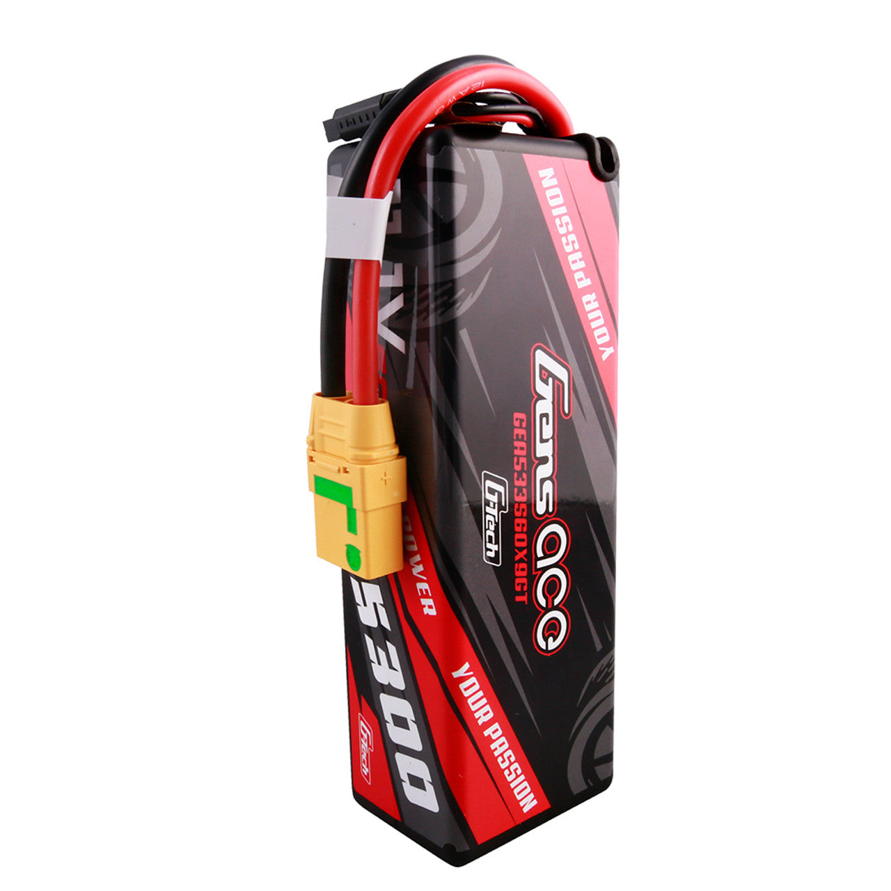 Gens Ace 5300mAh 11.1V 60C 3S1P Hard Case G-Tech Lipo Battery 15# With XT90-S Anti-Spark Plug