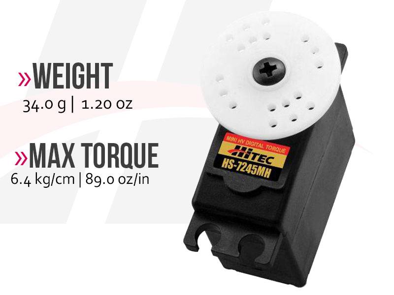 Hitec HS-7245MH High Voltage, High Torque, Metal Gear, Coreless Mini Servo