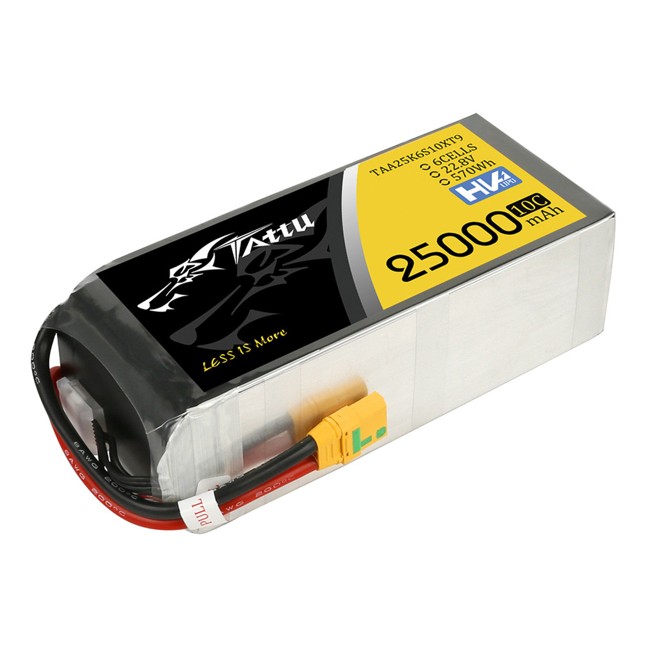 Tattu 6S 25000mAh 22.8V 10C LiPo Battery With XT90-S Plug For UAV