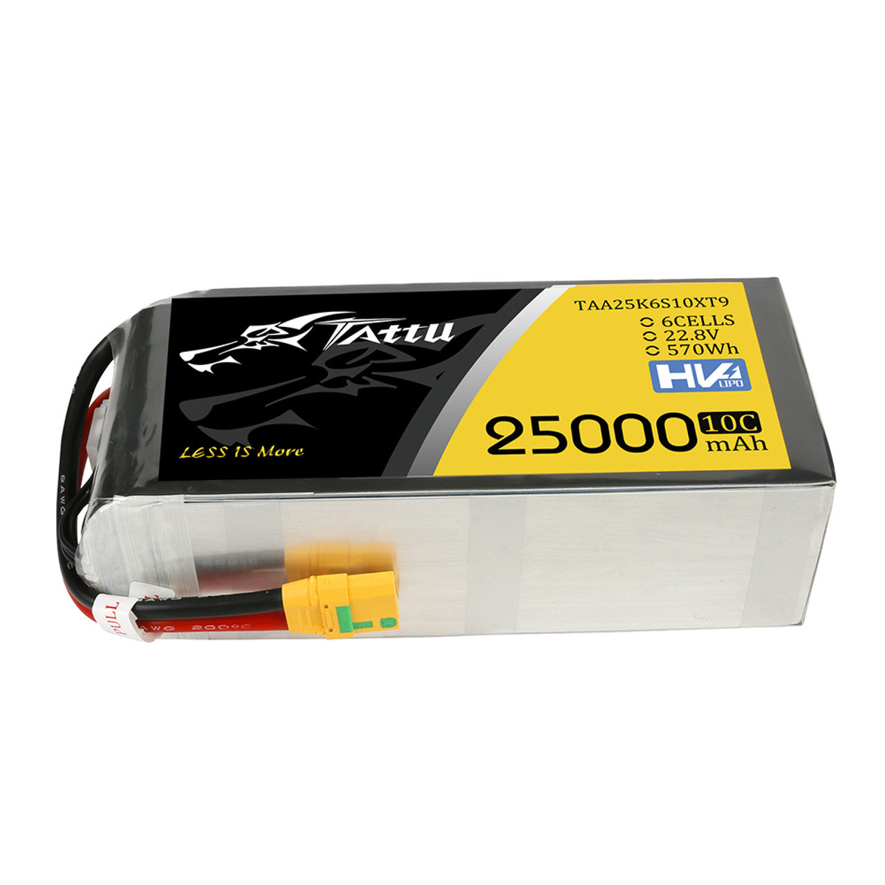 Tattu 6S 25000mAh 22.8V 10C LiPo Battery With XT90-S Plug For UAV