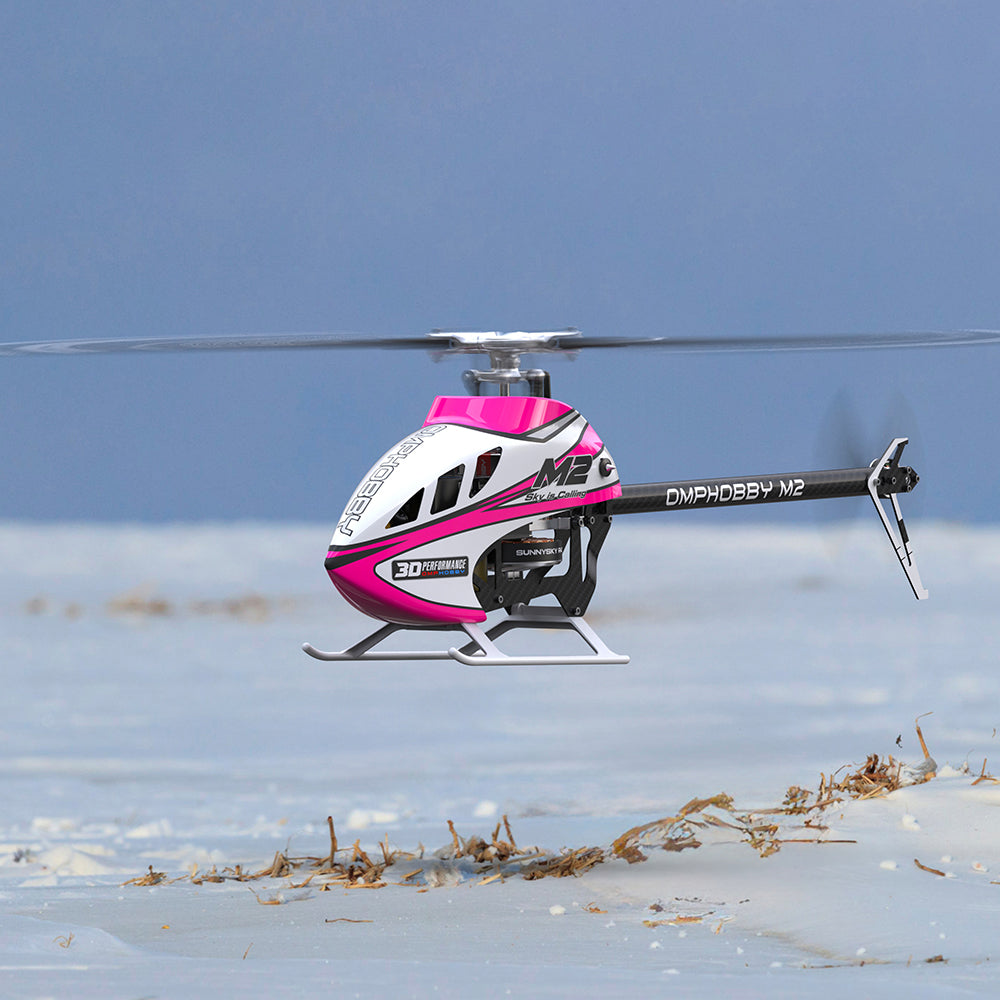 パン、OMPHOBBY M2 ヘリコプター ピンク/ブラック未使用に近い！ OMPHOBBY 3D RC Helicopter M2 V3 Sport