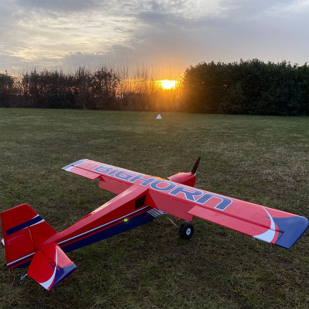OMPHOBBY BIGHORN 100” Balsa Airplane Receiver Ready