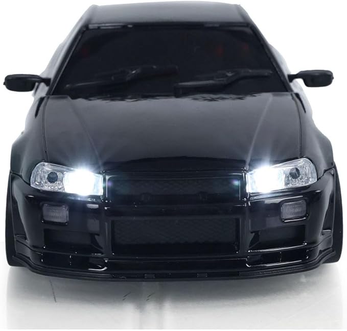 Black LdRC A99 1/18 Rwd RC Car Drift Car Remote Control Racing Vehicles Model Lights