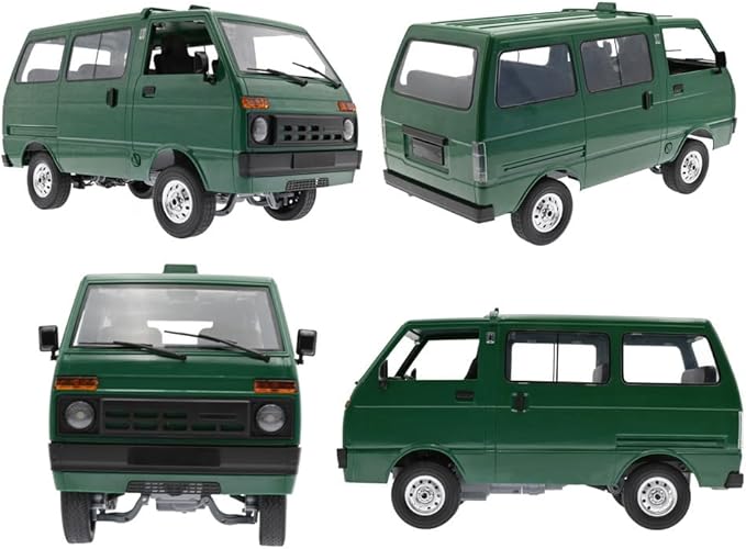 Green WPL RC Van 1/10 Scale 4WD Drift Truck, RTR Off-Road 2.4G Full Proportion Remote Control Vehicle with LED Lights (Copy)