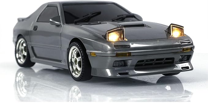 Silver LDRC 1/18 Rx7 RC Racing Car RWD Gyroscope Wireless Control Drift Vehicles LD1802 Light - Buddy RC