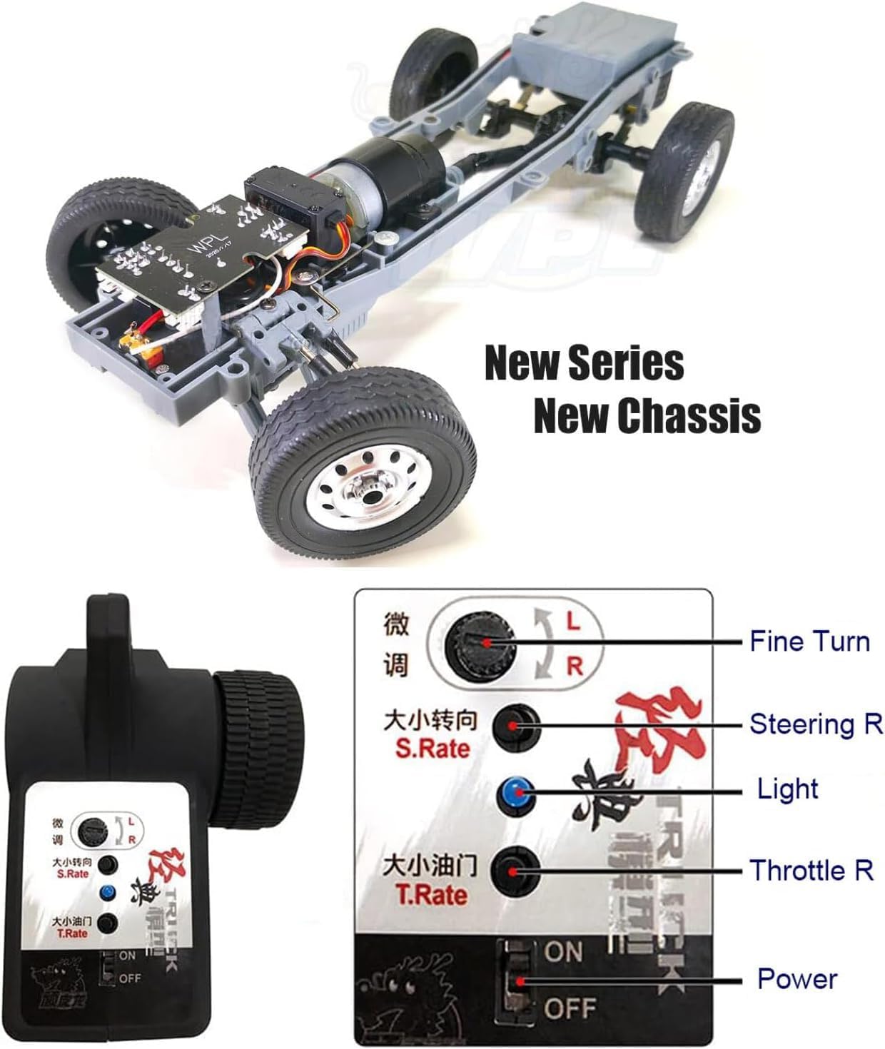 Red RC Kei Truck WPL D12 RC Car 1/10 Scale RC Drift Car Remote Control Kei Truck RTR 2.4G RWD 280 Motor Proportional Throttle Steering Dual Rate Carry Pickup
