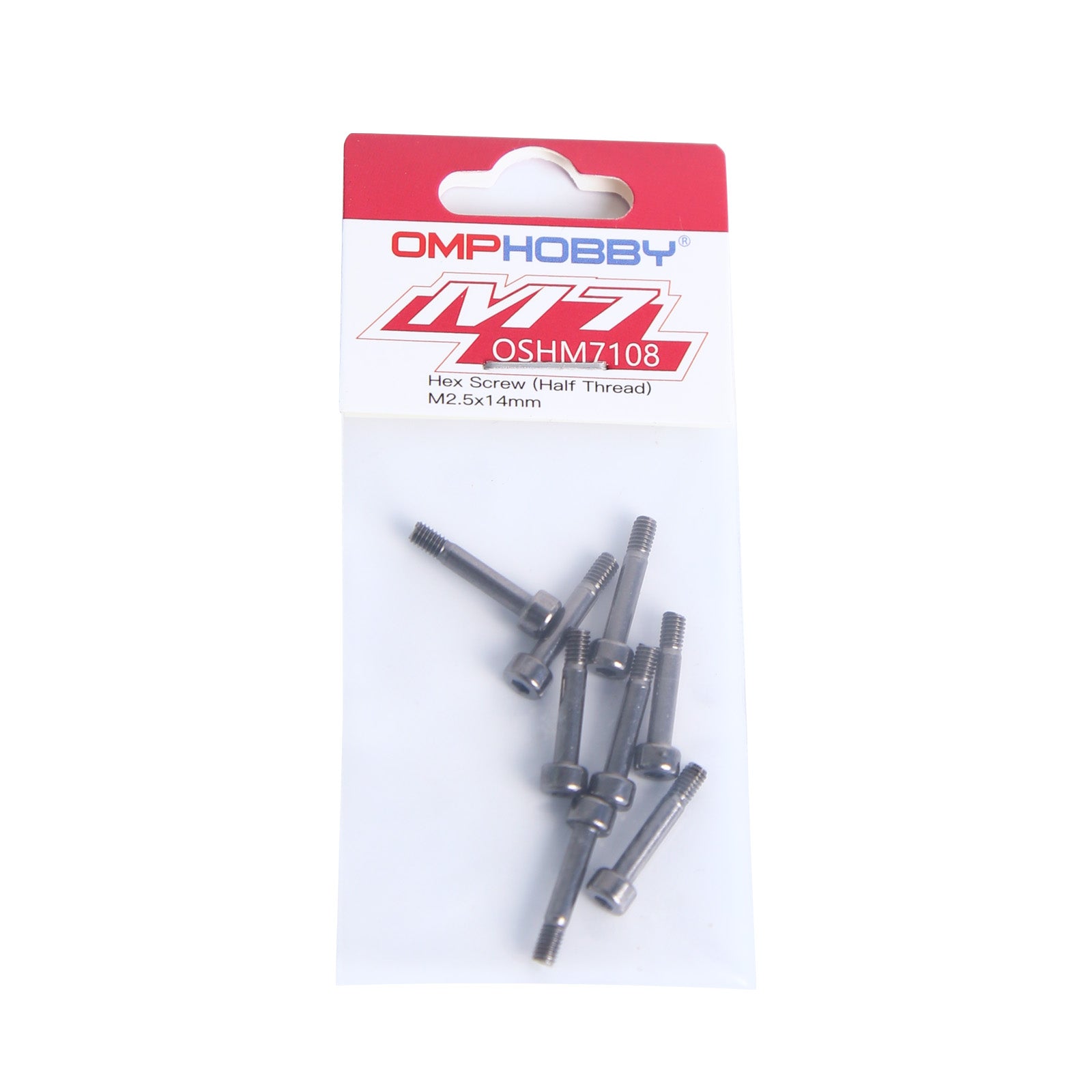 OMP HOBBYM5/M6/M7 Helicopter Parts Hex Screw (Half Thread) M2.5x14 OSHM7108