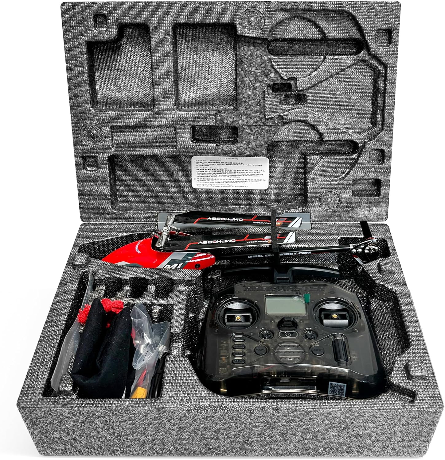OMPHobby M1 EVO RC Helicopter RTF with Pocket Radio