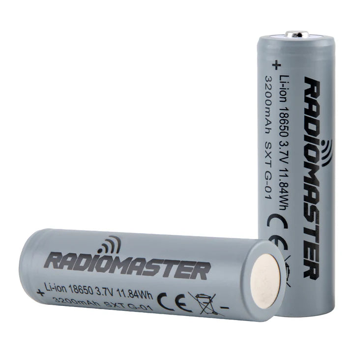 RadioMaster 18650 3200mAh 3.7V Battery (2pcs) for TX16S / Boxer / TX12/ Pocket / MT12 Radios