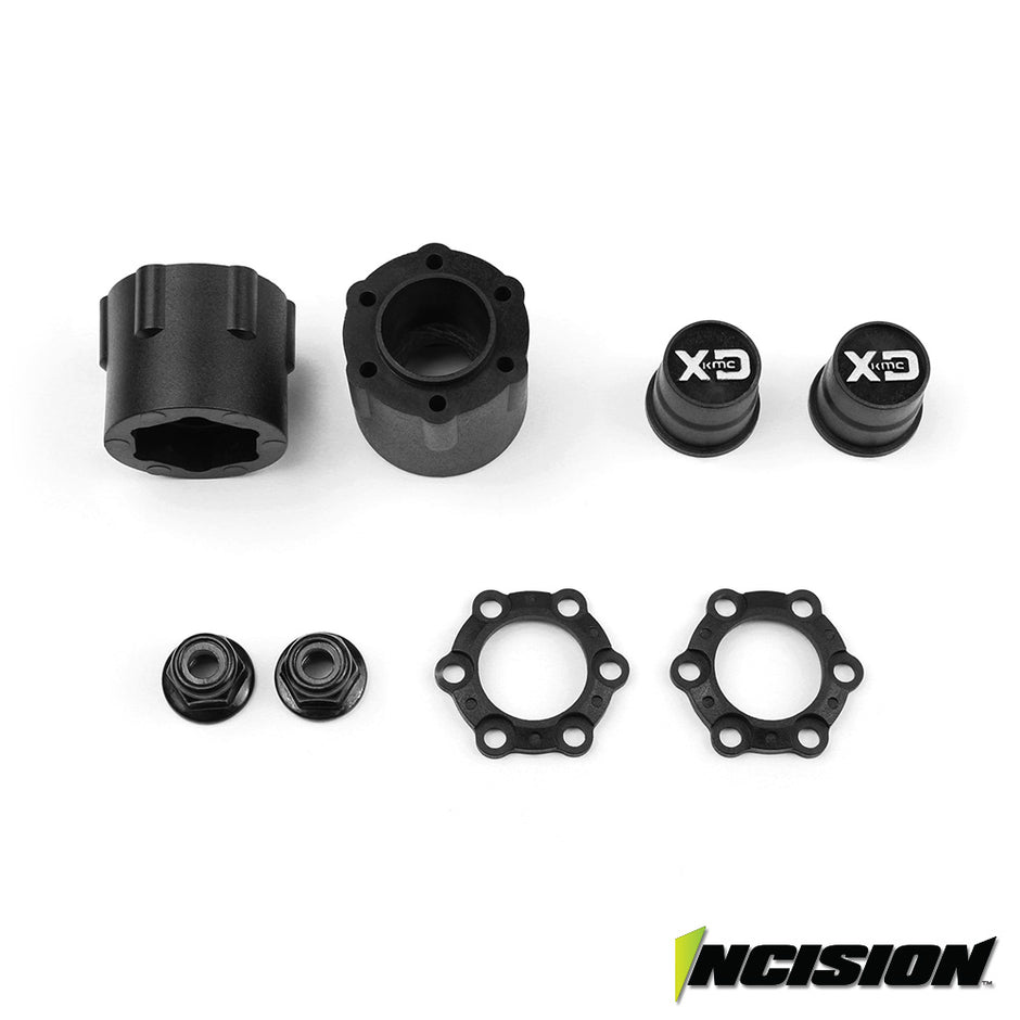 Incision 1.9 KMC KM233 Hex Molded Beadlock Wheel Set