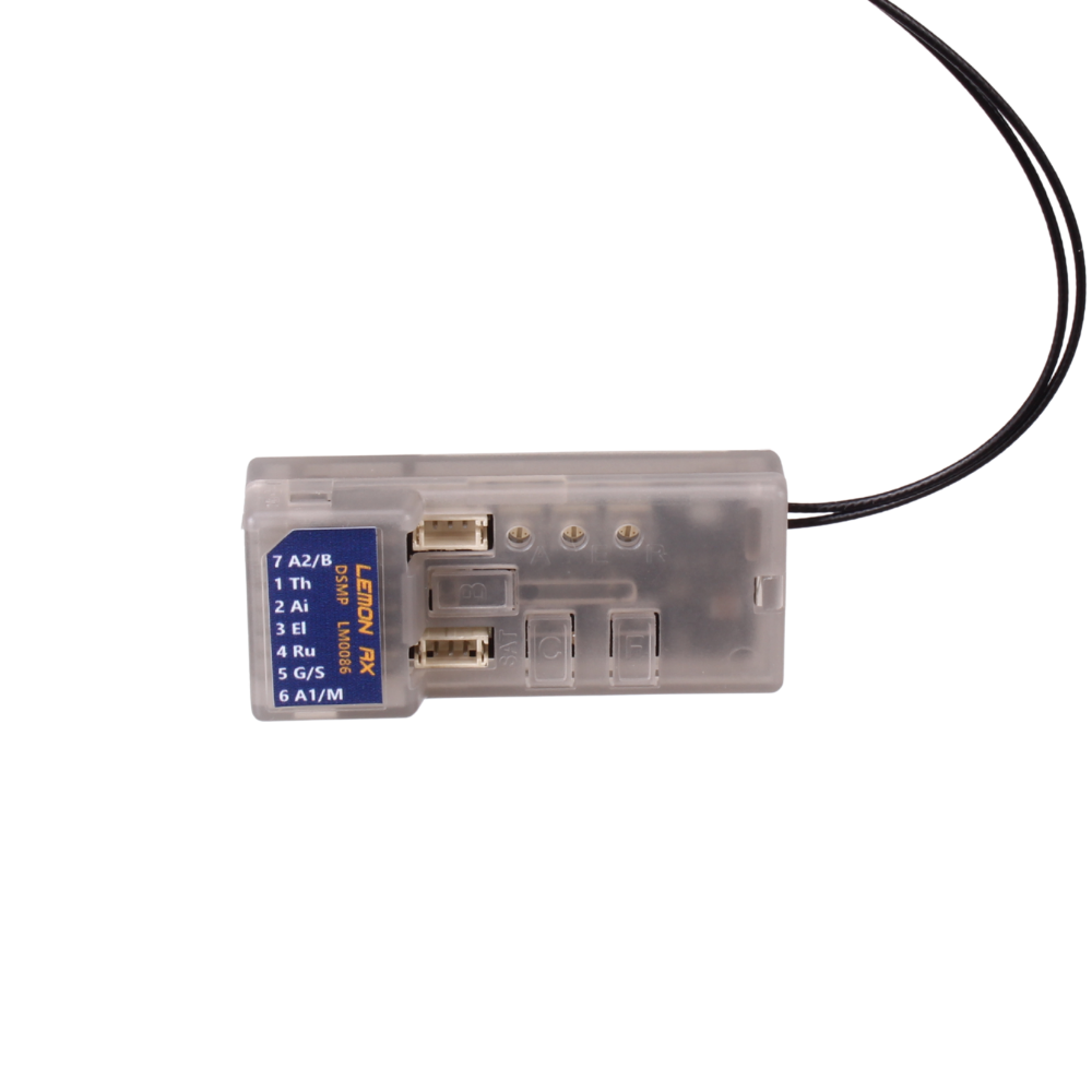 Lemon Rx DSMP 7-CH TELEMETRY STABILIZER & VOLTAGE PROBE (DSMX/DSM2 COMPATIBLE)