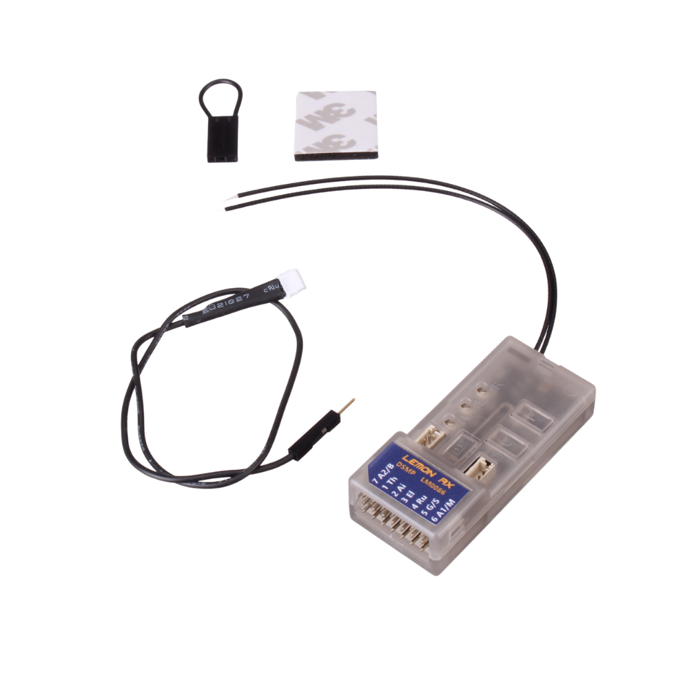 Lemon Rx DSMP 7-CH TELEMETRY STABILIZER & VOLTAGE PROBE (DSMX/DSM2 COMPATIBLE)