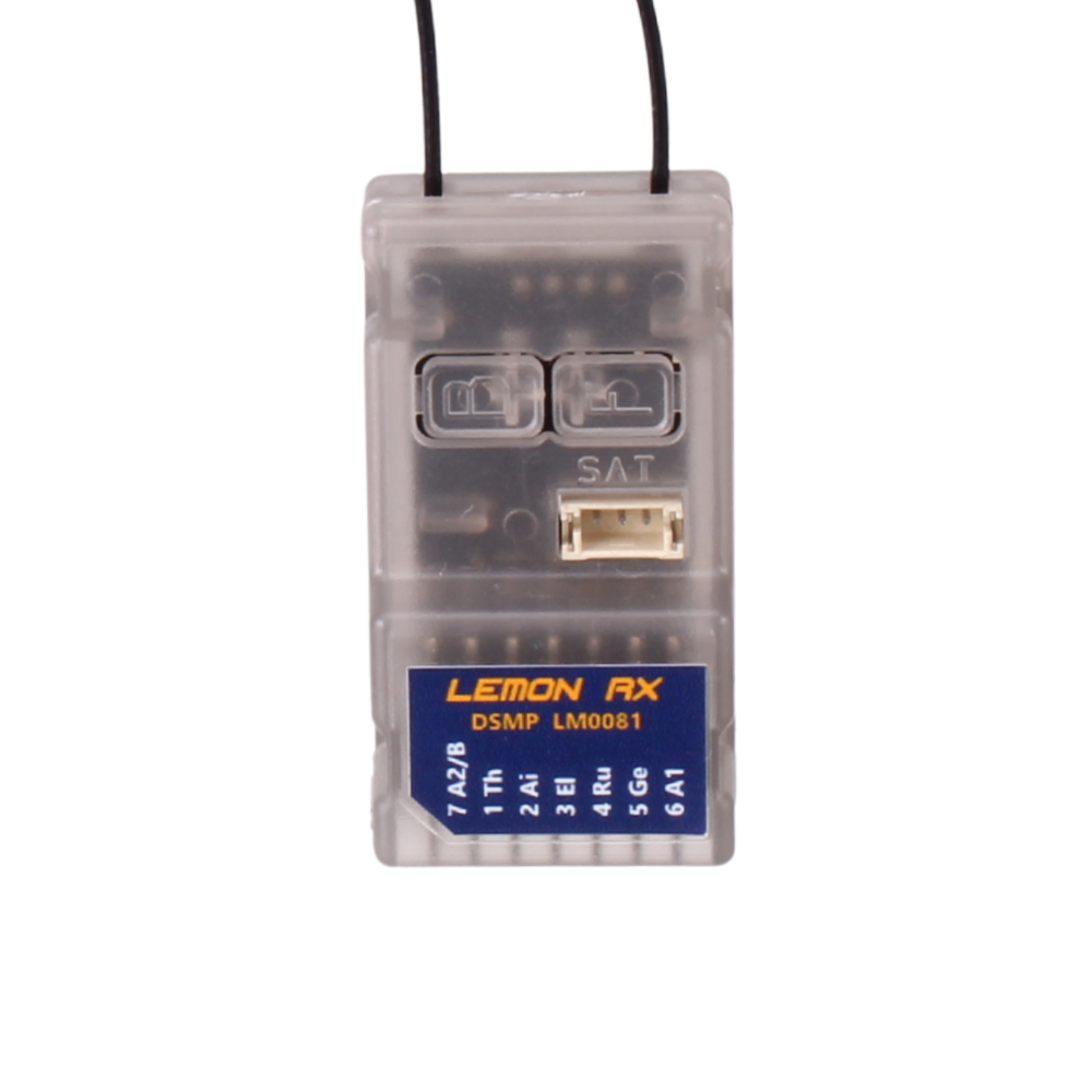 Lemon Rx DSMP 7-Channel Receiver with Diversity Antenna DSMX DSM2 Compatible