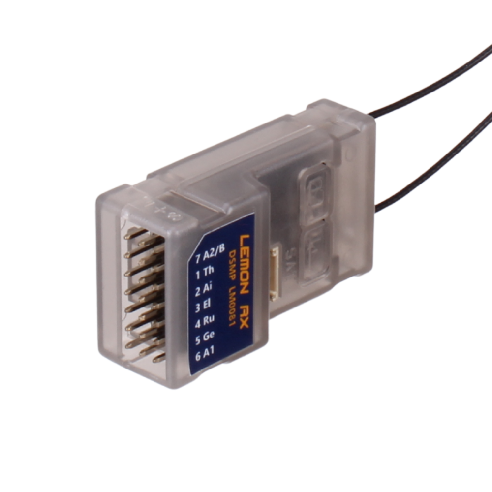 Lemon Rx DSMP 7-Channel Receiver with Diversity Antenna DSMX DSM2 Compatible