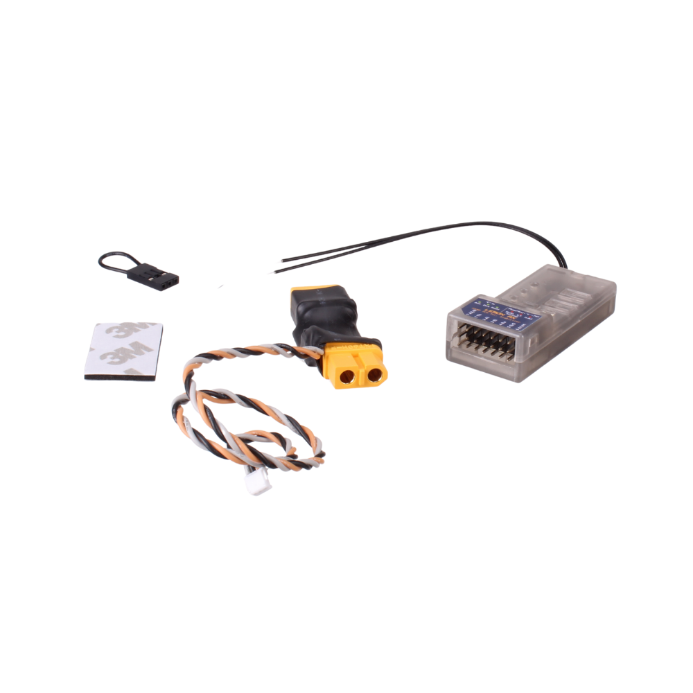 Lemon Rx DSMP 7-CH TELEMETRY STABILIZER & XT60 ENERGY METER (DSMX/DSM2 COMPATIBLE) - Buddy RC