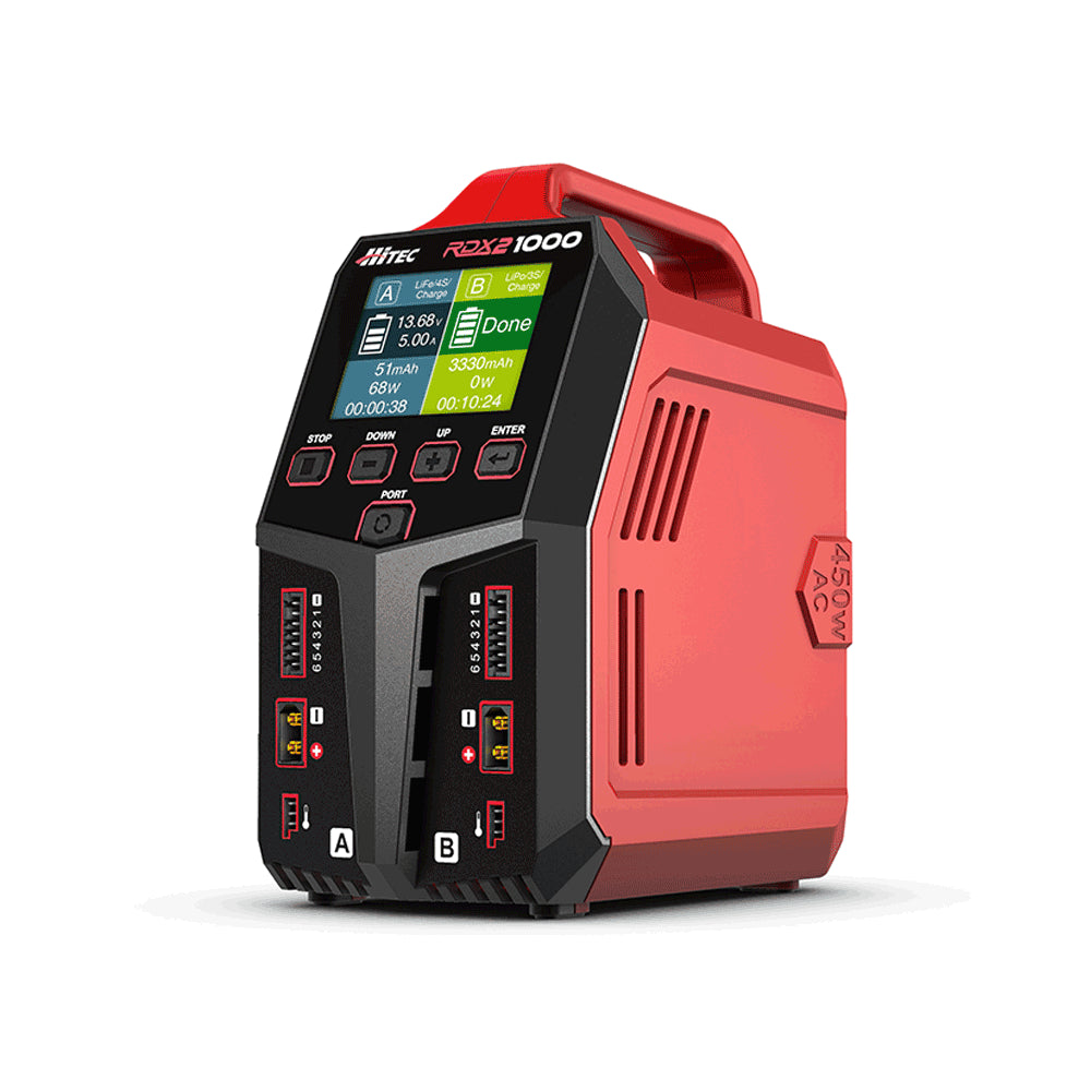 Hitec RDX2 1000 - Two Port 1000W DC 450W AC Battery Charger