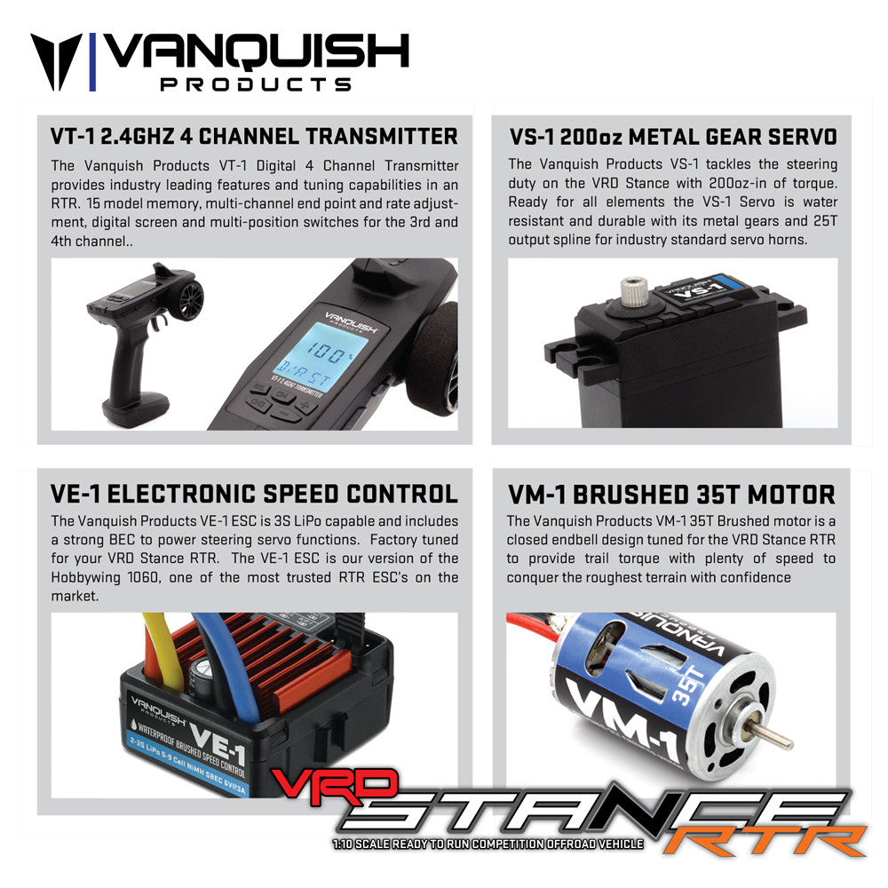 Vanquish Products STANCE RTR - SILVER