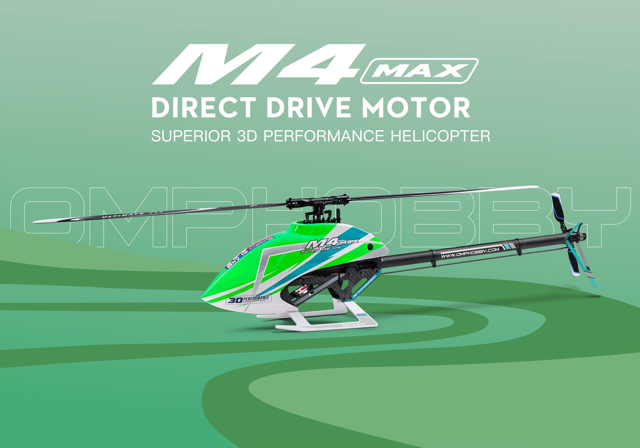 OMPHobby M4 Max RC Helicopter Frame Motor ESC Servo Combo Kit