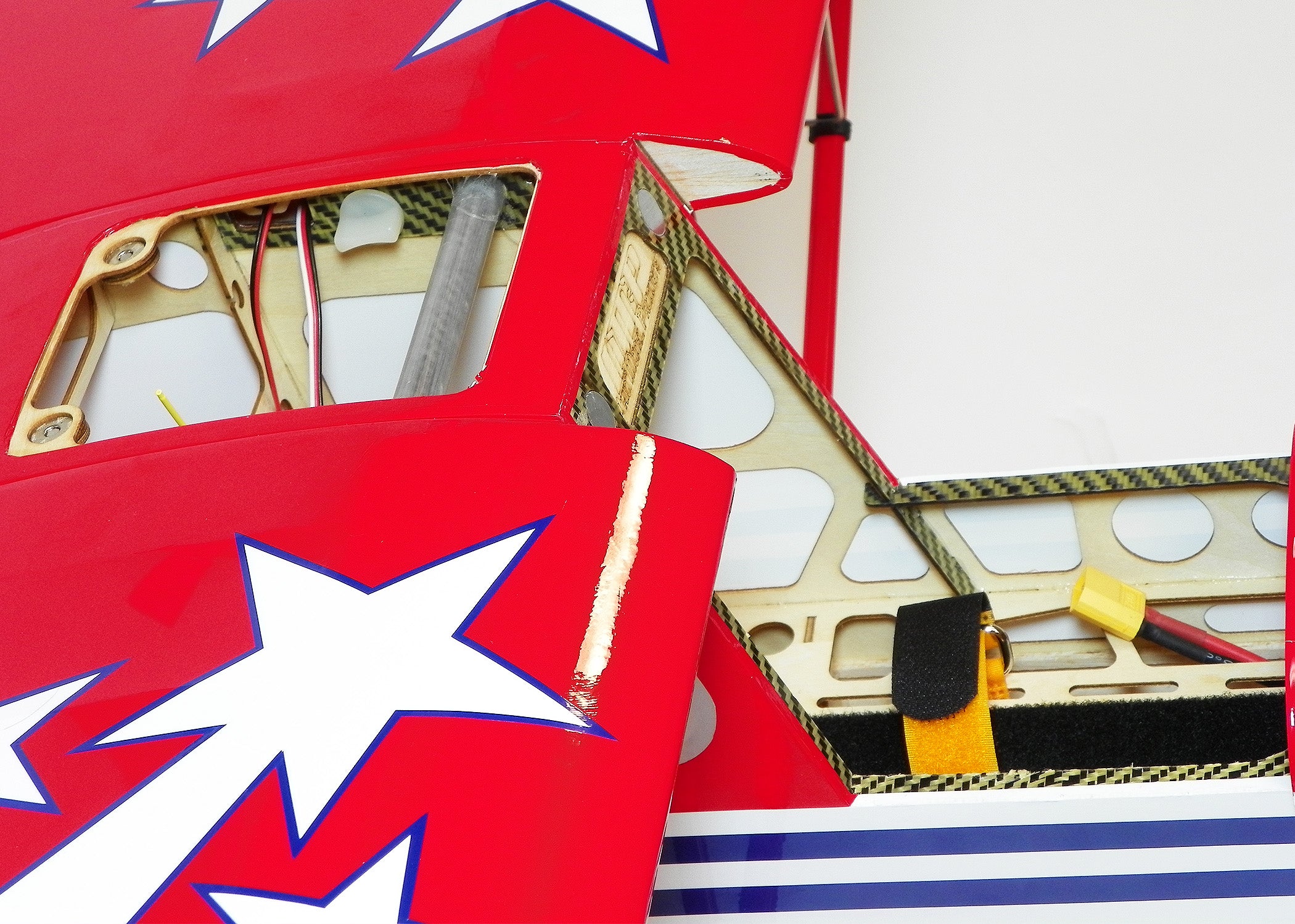 OMPHobby Super Decathlon 55 Inch Balsa Airplane ARF