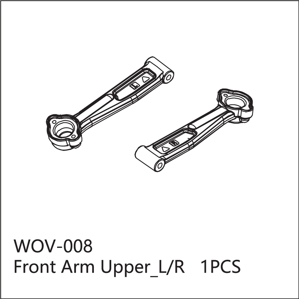WOV-008 Wov Racing Front Upper Arm Left & Right Set