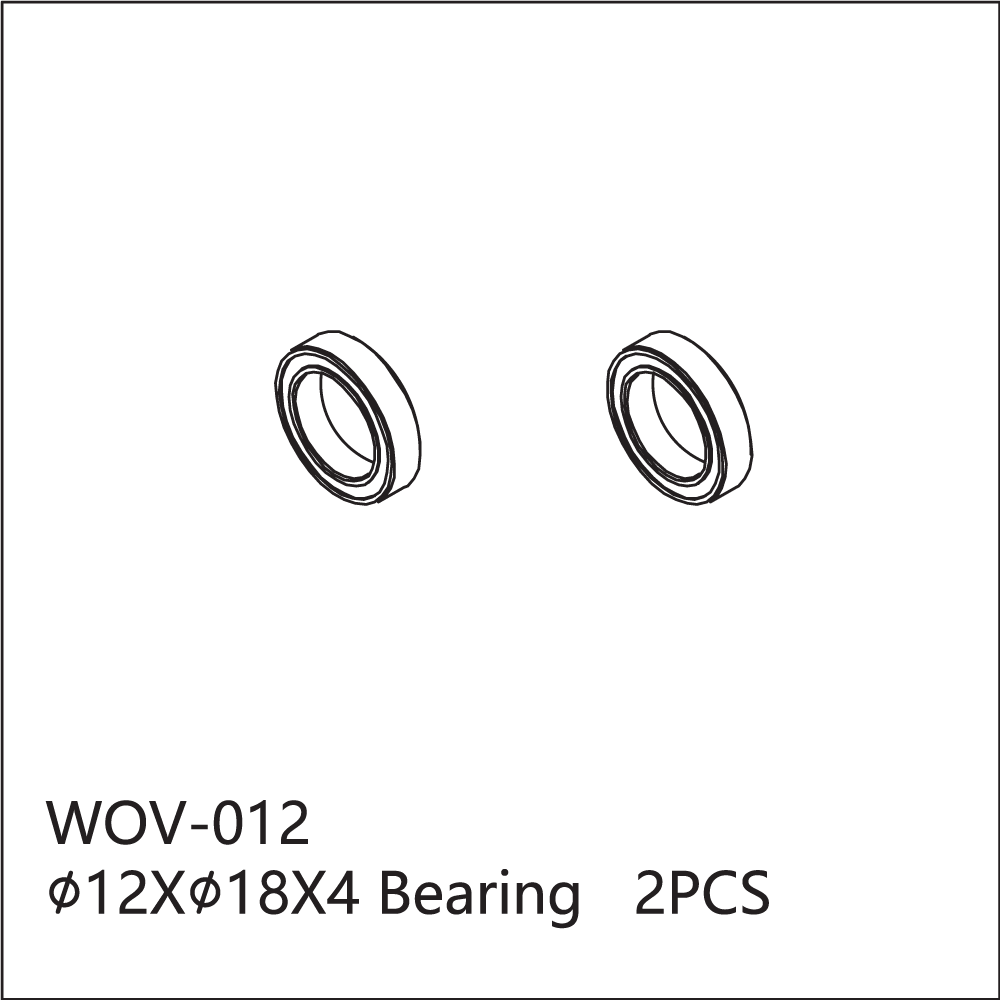WOV-012 Wov Racing 12X18X4 Bearings