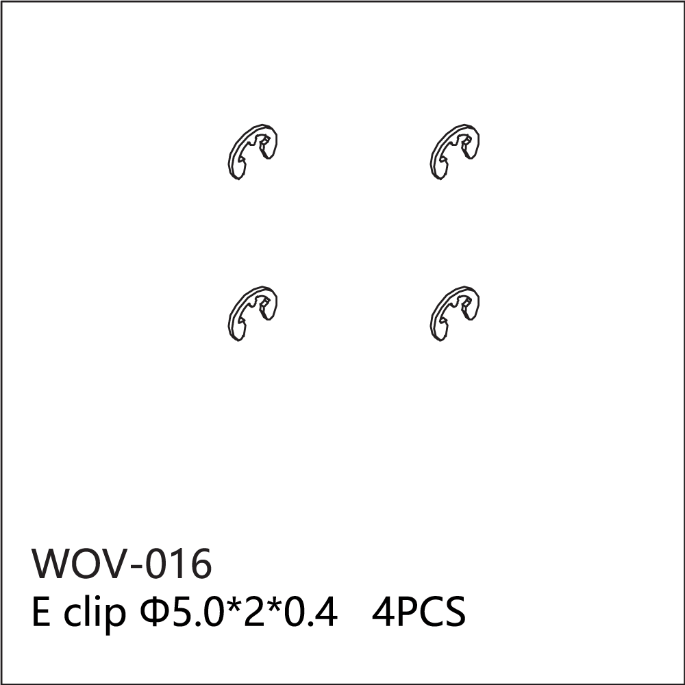 WOV-016 Wov Racing C clip 5.0x2x0.4