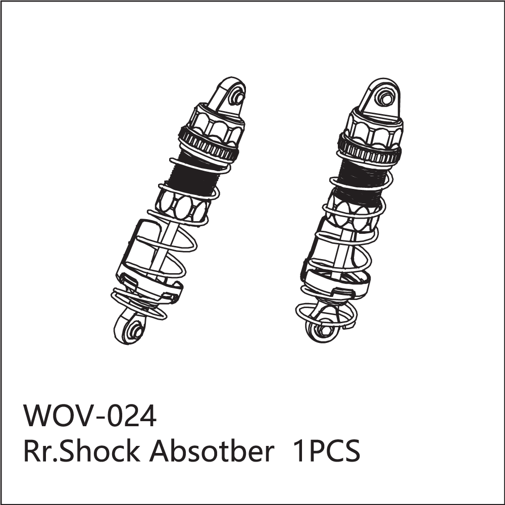 WOV-024 Wov Racing Rear Shock Assembly