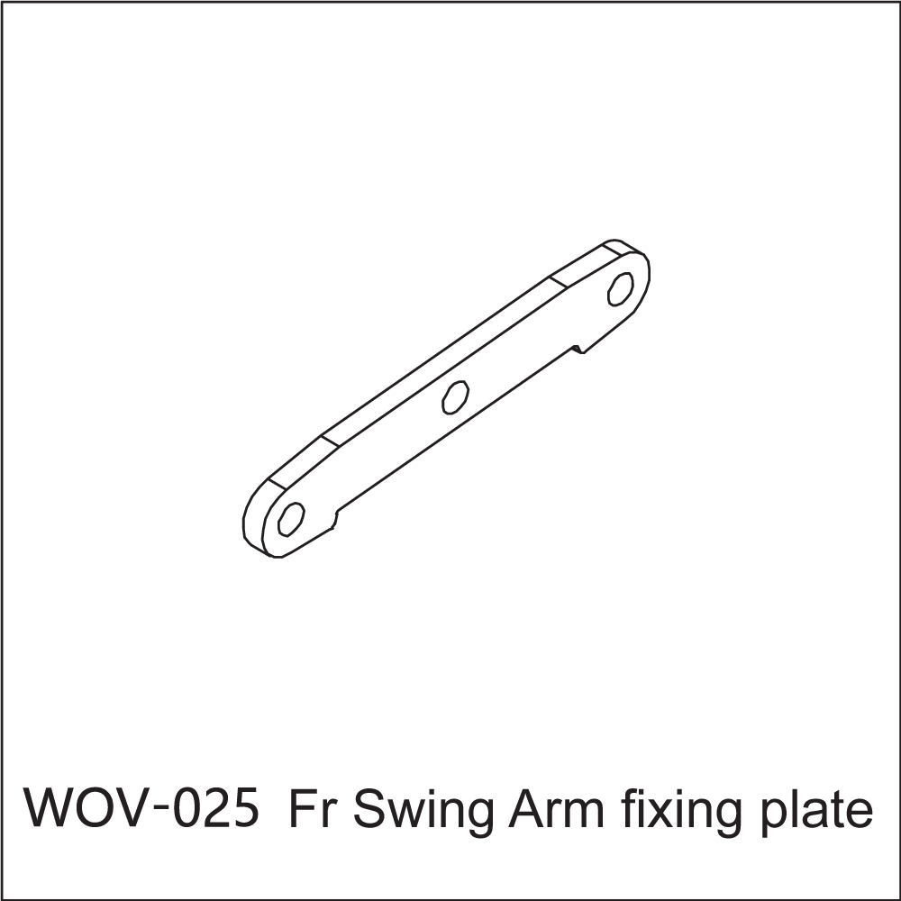 WOV-025 Wov Racing Aluminum Front Hinge Pin Brace