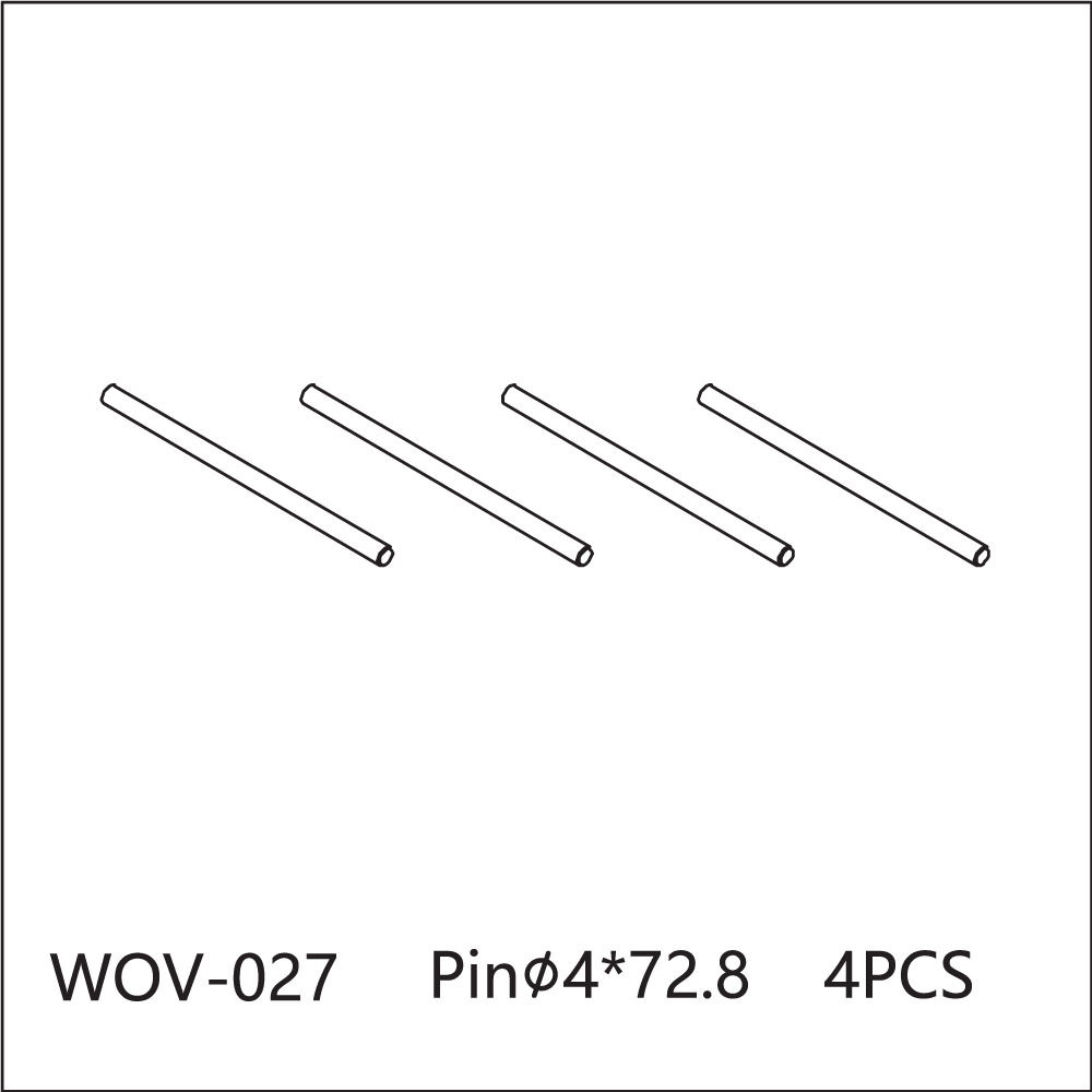 WOV-027 Wov Racing Control Arm Hinge Pin 4x72.8