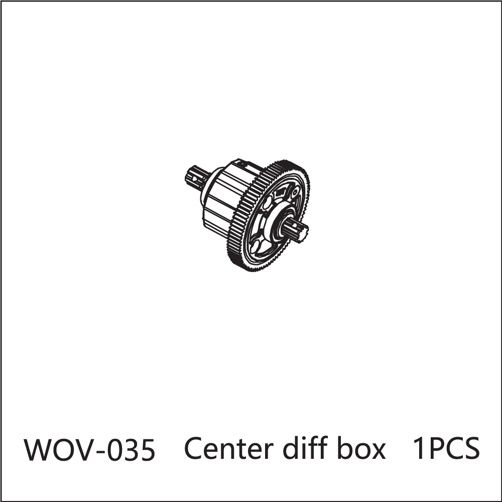 WOV-035 Wov Racing Center Differential with Spur Gear