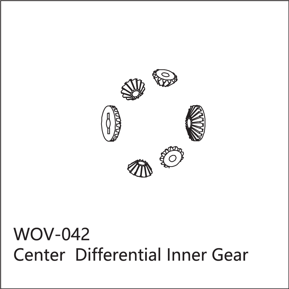 WOV-042 Wov Racing Center Differential Inner Gear Set