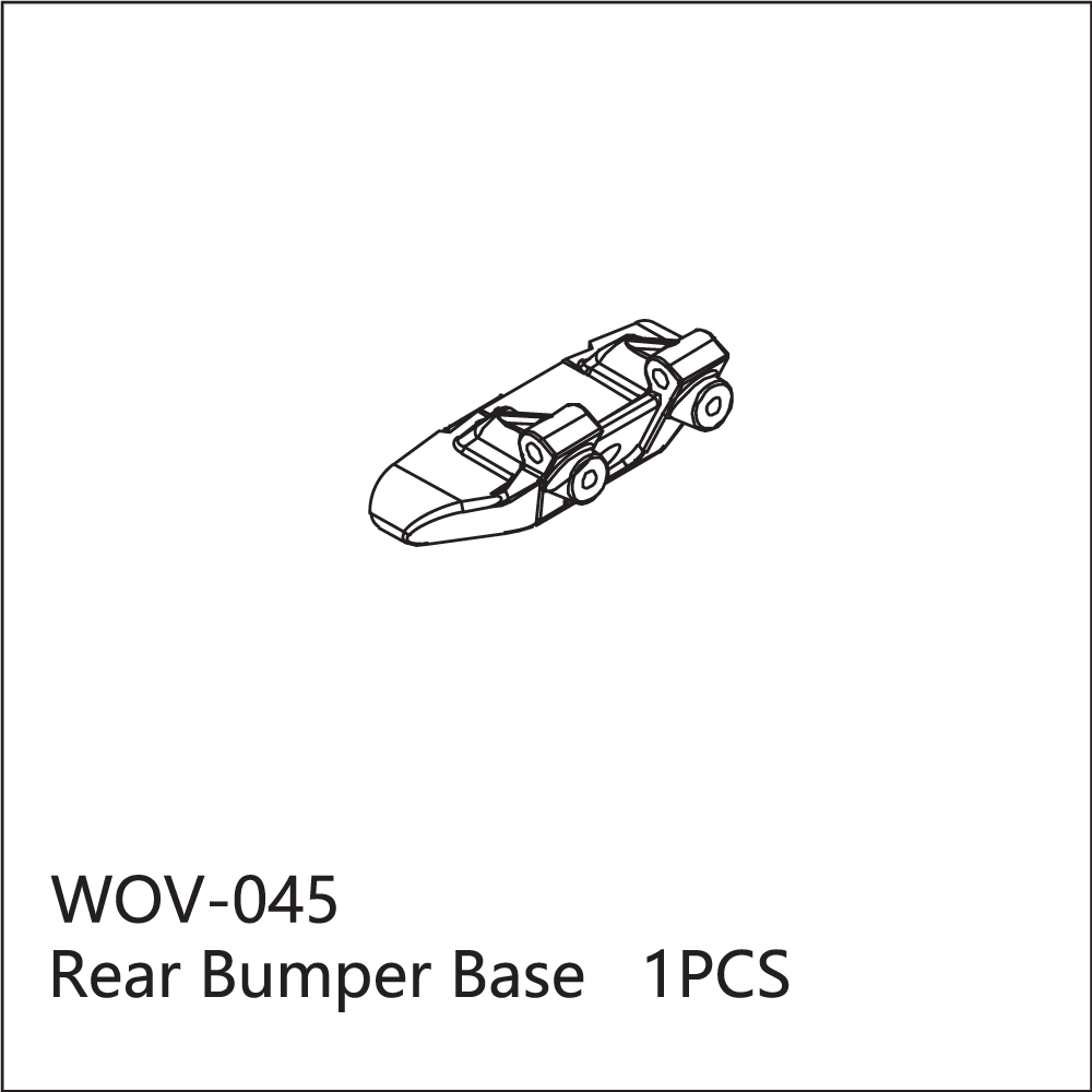 WOV-045 Wov Racing Rear Bumper Base