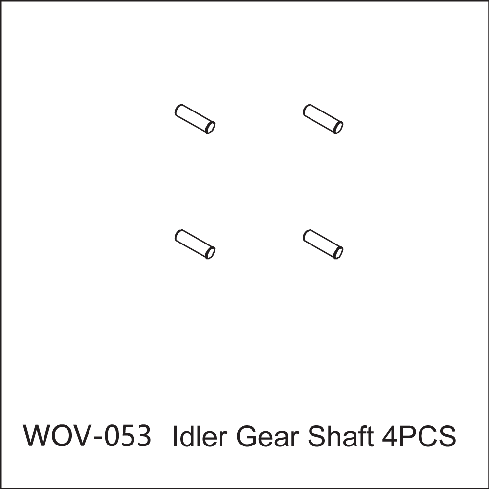 WOV-053 Wov Racing Idler Gear Shaft