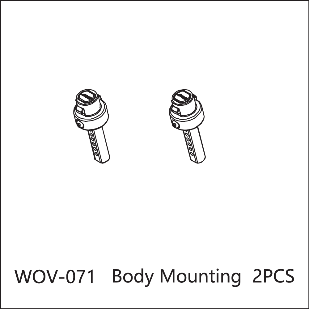 WOV-071 Wov Racing Body Mount Post