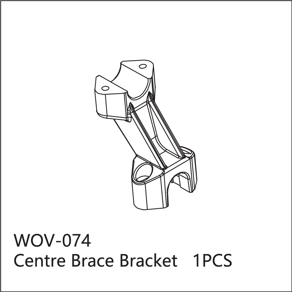 WOV-074 Wov Racing Center Brace Bracket Lower