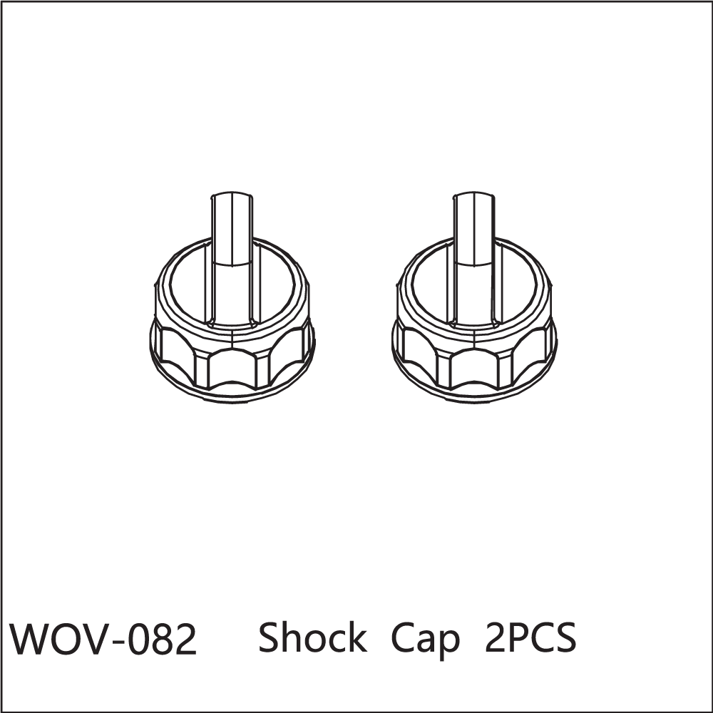 WOV-082 Wov Racing Shock Caps 2PCS