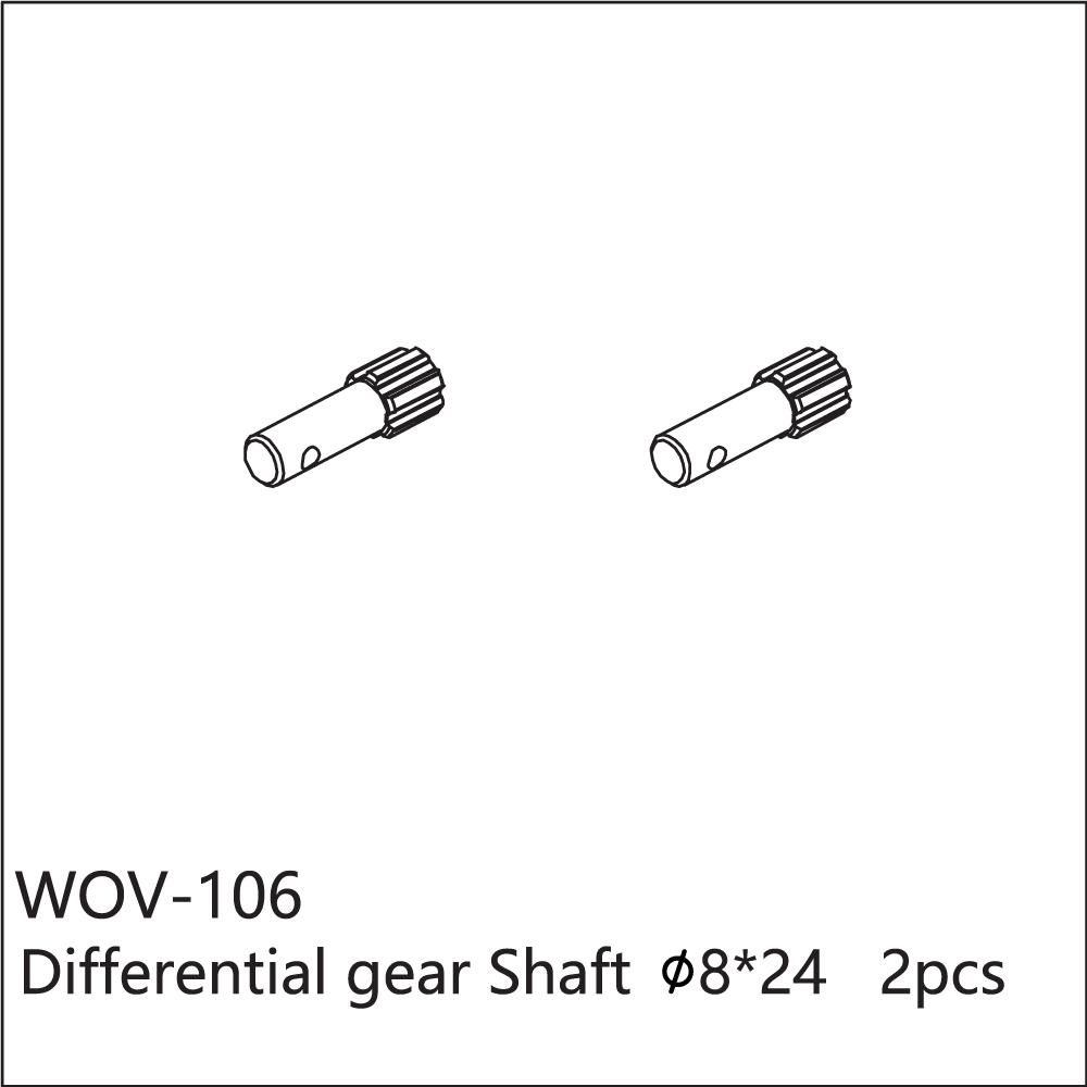WOV-106 Wov Racing Differential Output shaft 8x24mm