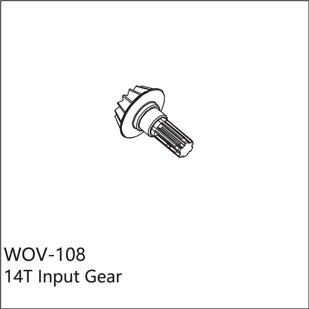WOV-108 Wov Racing 14T Differential Pinion Gear