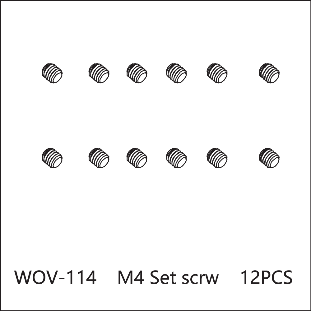 WOV-114 Wov Racing M4 Set Screws
