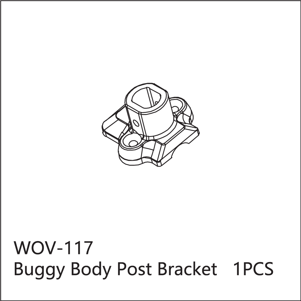 WOV-117 Wov Racing Buggy Body Mount Bracket