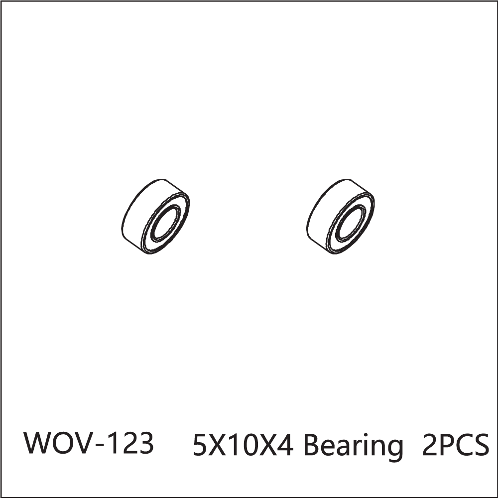WOV-123 Wov Racing 5X10X4mm Bearing