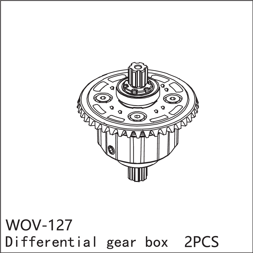 WOV-127 Wov Racing Front and Rear Differential Assembly
