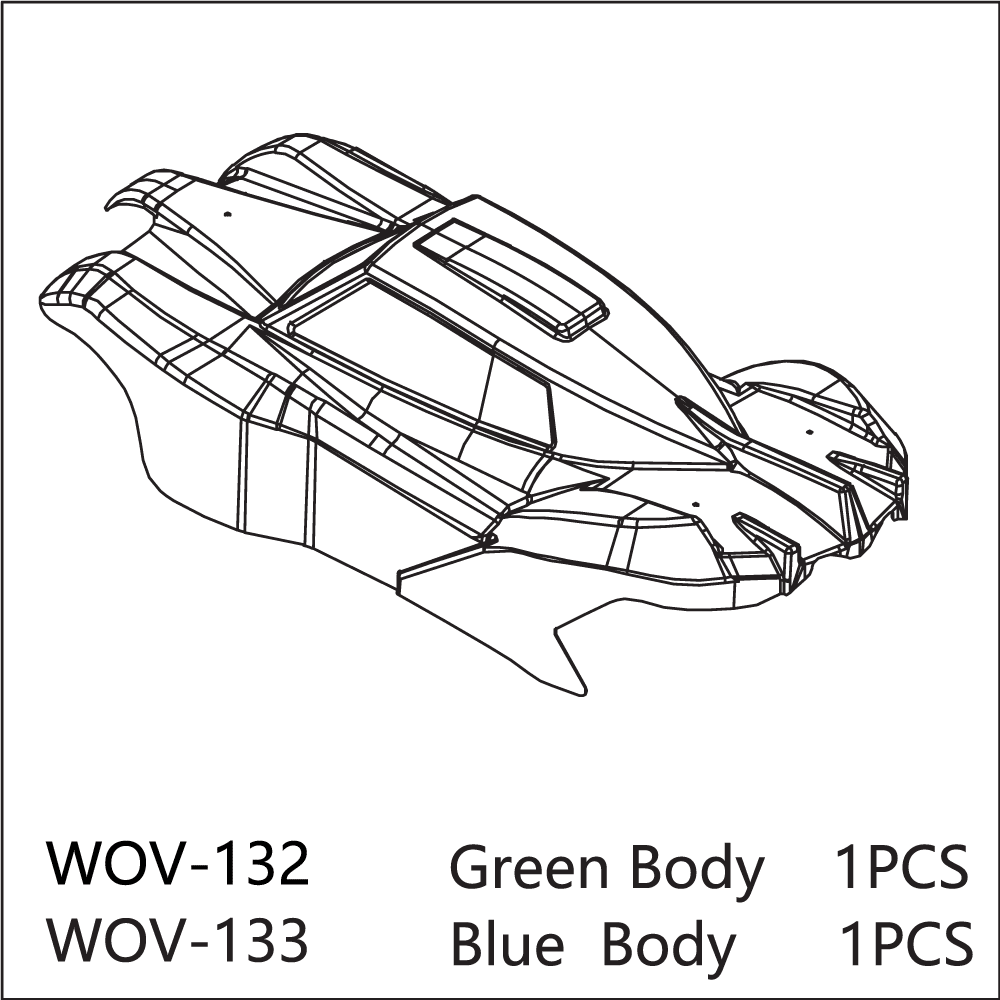 WOV-133 Wov Racing Blue Body Tyrants