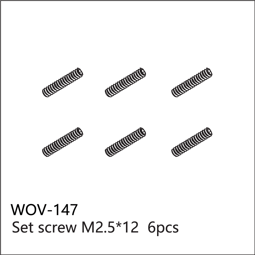 WOV-147 Wov Racing Set Screw M2.5x12