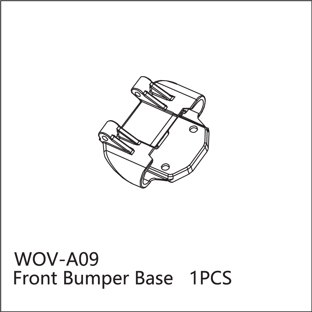 WOV-A09 Wov Racing Front Bumper Base