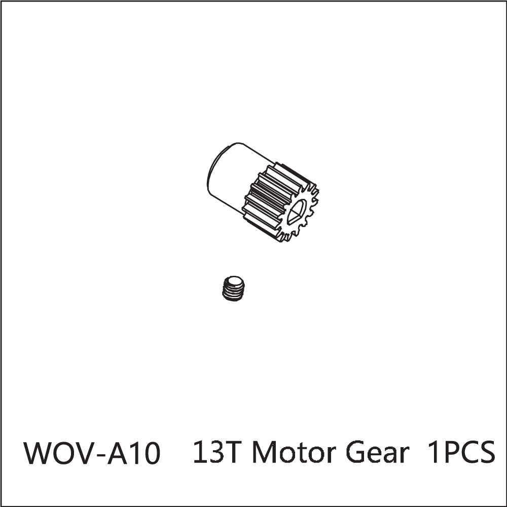 WOV-A10 Wov Racing 13T Motor Pinion Gear