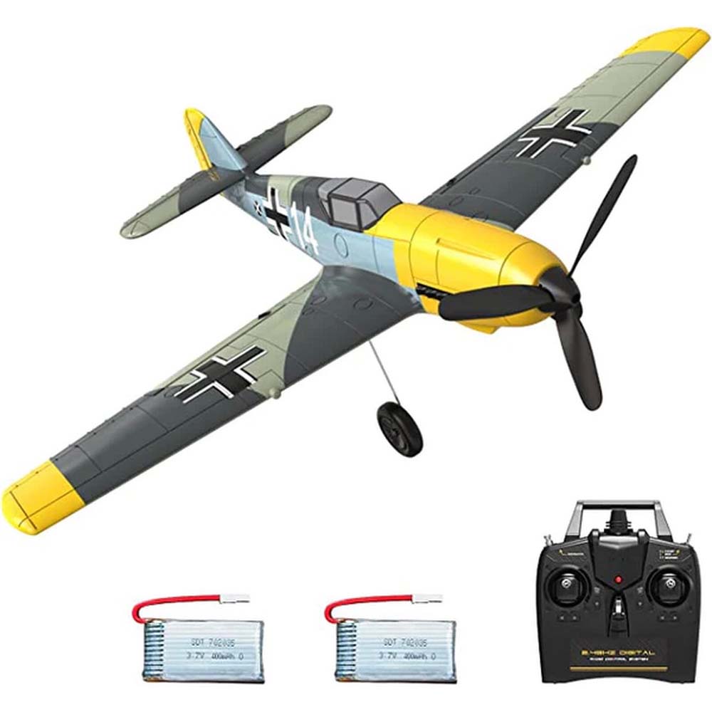 VOLANTEX RC BF 109 4-CH Remote Control Airplane Ready to Fly for Beginners with Xpilot Stabilization System(761-11) RTF
