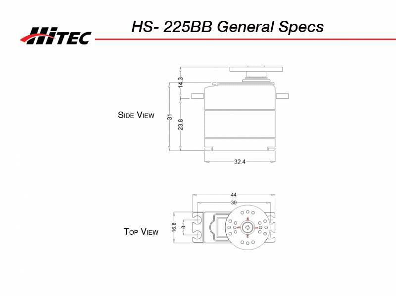 Hitec Mighty Mini Servos Analog  HS-225BB