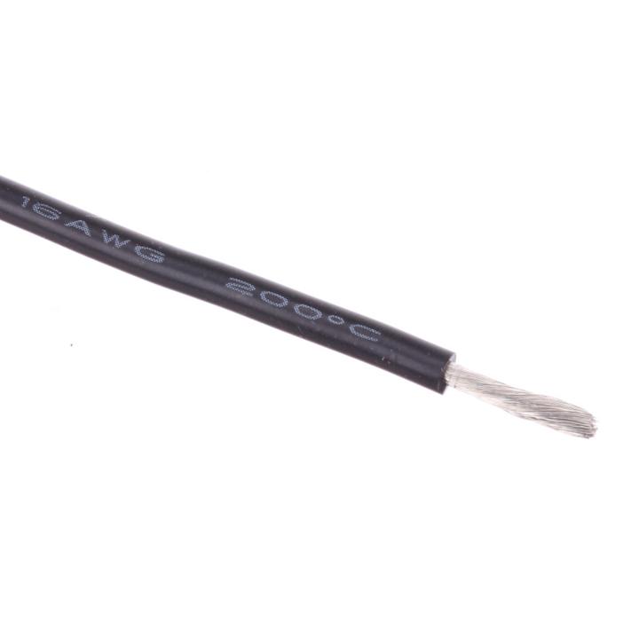 16 AWG Bulk Roll Silicone Wire Priced for Per Foot - Black