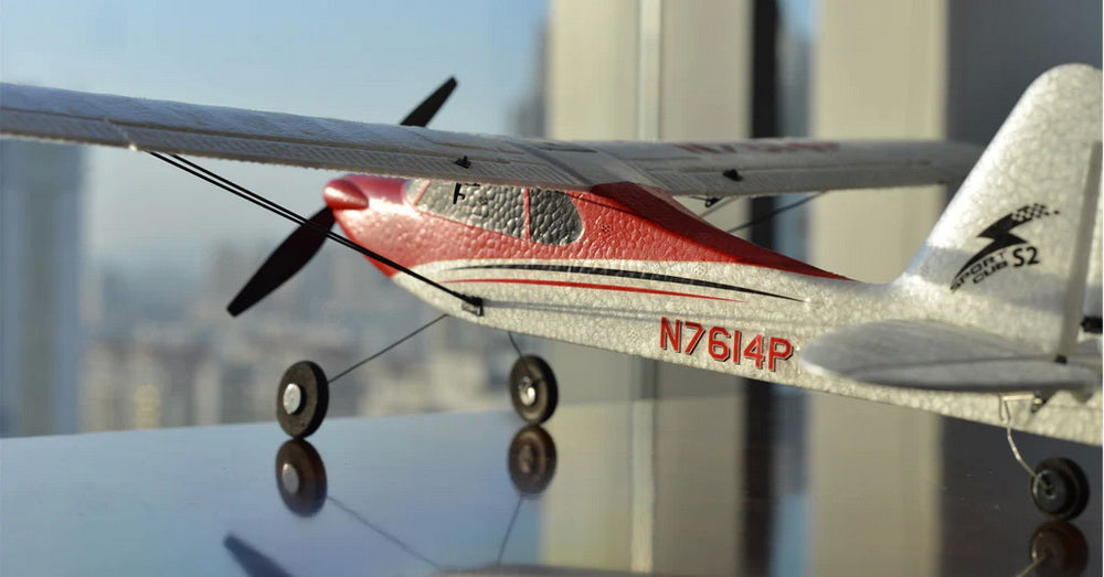 VOLANTEX RC Sport Cub 500 4Ch RC Trainer Airplane w- 6-Axis Gyro One-key Aerobatic Park flyer (761-4) RTF